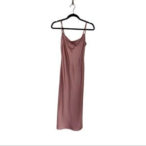 Express Blush Pick Satin Slip Dress. Size XXS